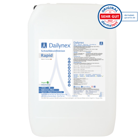 Desinfectante rápido sin alcohol 20l Dailynex Rapid bote listo para usar derma