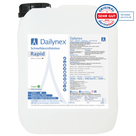 Bote Dailynex Rapid de 5l de desinfección rápida sin alcohol