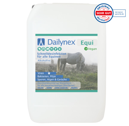 Disinfectants for horses, stables, boxes, trailers, hay storage, vets, therapy equipment & brine trailers & equipment